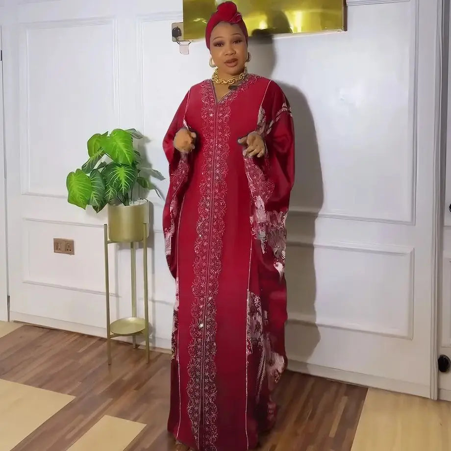 Abayas For Women Dubai Luxury 2025 African Muslim Fashion Dress Caftan Marocain Evening Party Dresses Boubou Robe Djellaba Femme.