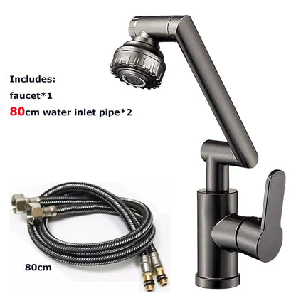 Basin Faucet Hot and Cold Wash Basin Household Bathroom Multi-function Booster Universal Rotating Faucet Kitchen Universal