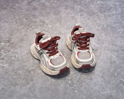 Boys Girls Running Shoes Thick Soft Sole Children Sneakers Mesh Breathable 2025 New Fashion Kids Sports Shoes for Students Trend.