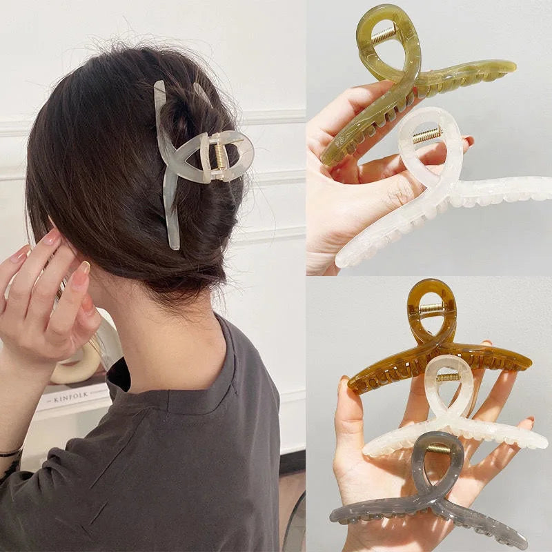 61pcs Set Korea Hair Bands Hair Claws Grab Hair Clip Large Intestine Hairpins Side Clip Elasticity Headbands Hair Accessories.