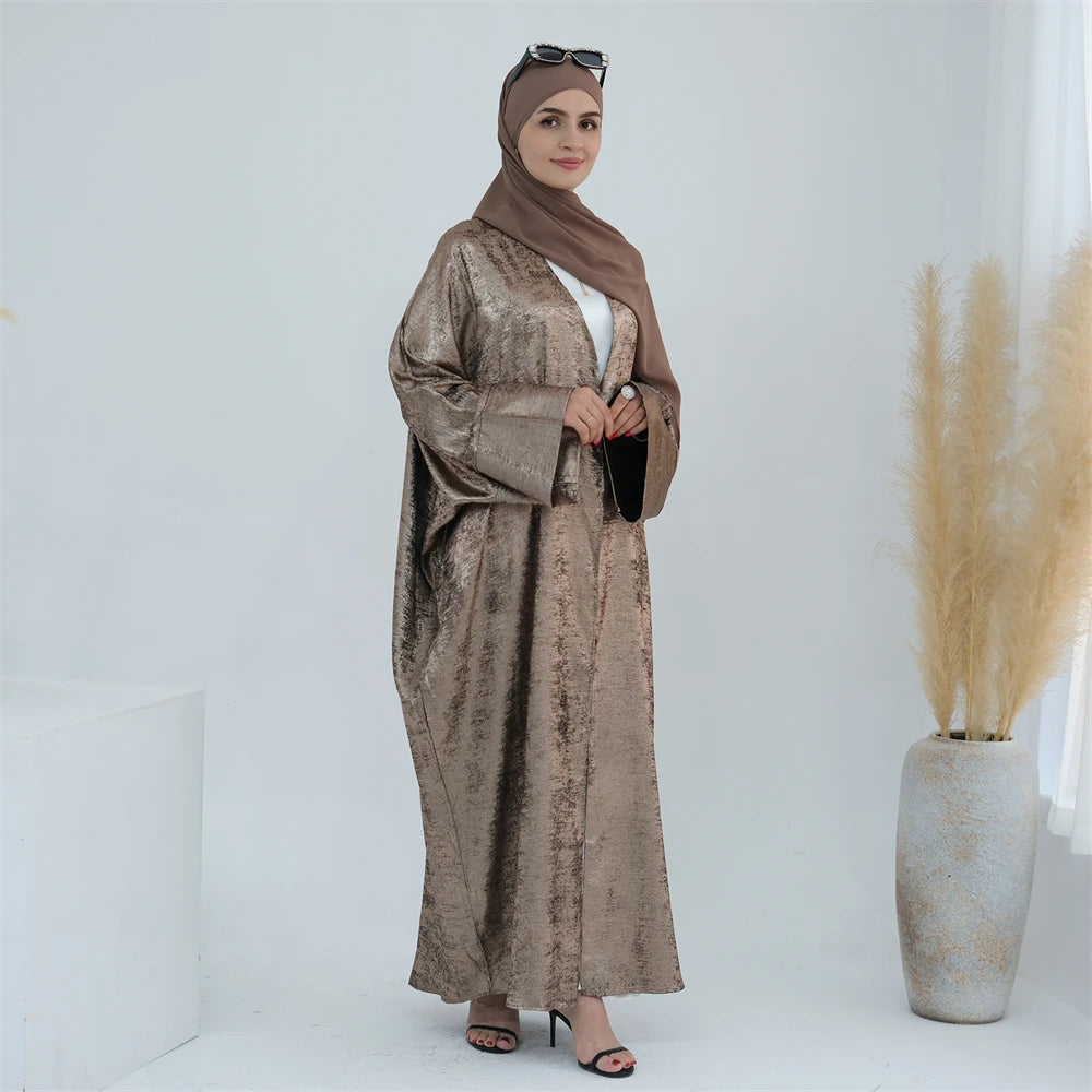 Ramadan Eid Open Dubai Luxury Abaya Damen Modest Kimono Coat 2025 Muslim for Women Islam Clothing Kebaya Robe Femme Musulmane