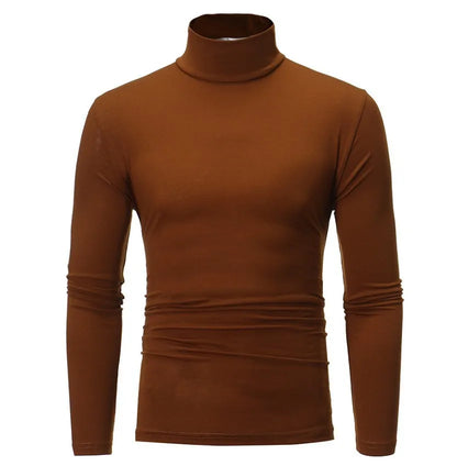 2023 new Sweater Men Solid Color Turtleneck Pullovers Pull Homme Men's cold Blouse Winter Long Sleeve T Shirts