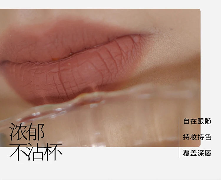 Girlcult Matte Nude Lipstick Velvet Cosmetic Long Lasting Waterproof Non-Stick Cup Lip Glaze Lip Makeup Gift for Girls and Women.