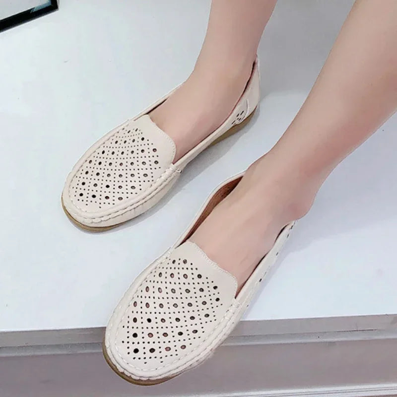 BCEBYL Summer New Fashion Round Toe Nurse Shoes Soft Sole Non-slip Sandals Flat Shoes Breathable Casual Sports Women's Shoes.
