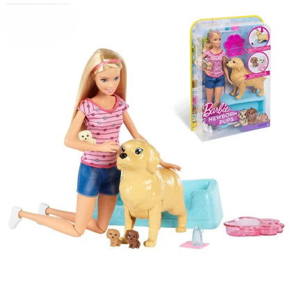 Original Travel Barbie Doll with Clothes Accessories Brinquedos Barbie Doll Toys for Children Juguete Baby Toys for Girls Boneca.