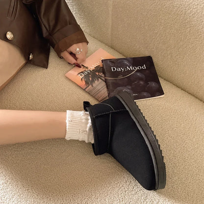 New Women Winter Ultra Mini Boots Designer Australian Platform Leather Warm Ankle Fur Booties Luxury Snow Boots