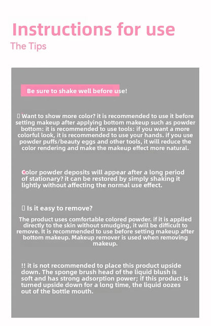 AZTK Liquid Blush Highlighter Contour Stick - Creamy Matte Natural Flush,Face Sculpting & Lifting Effect,Long Lasting Cheek Tint