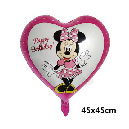 Mickey Minnie Folienballon Mickey Mouse Luftballons Minnie Geburtstag Party Dekor Kinderspielzeug Babyparty Ball Kinder Cartoon Geschenk