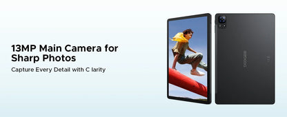 Global Version Doogee Tab E3 Tablet Pc Android 15 Gemini Ai 11-Inch Ultra-Clear 32Gb(8+24) 256Gb Helio G100 8800Mah Battery Tablet