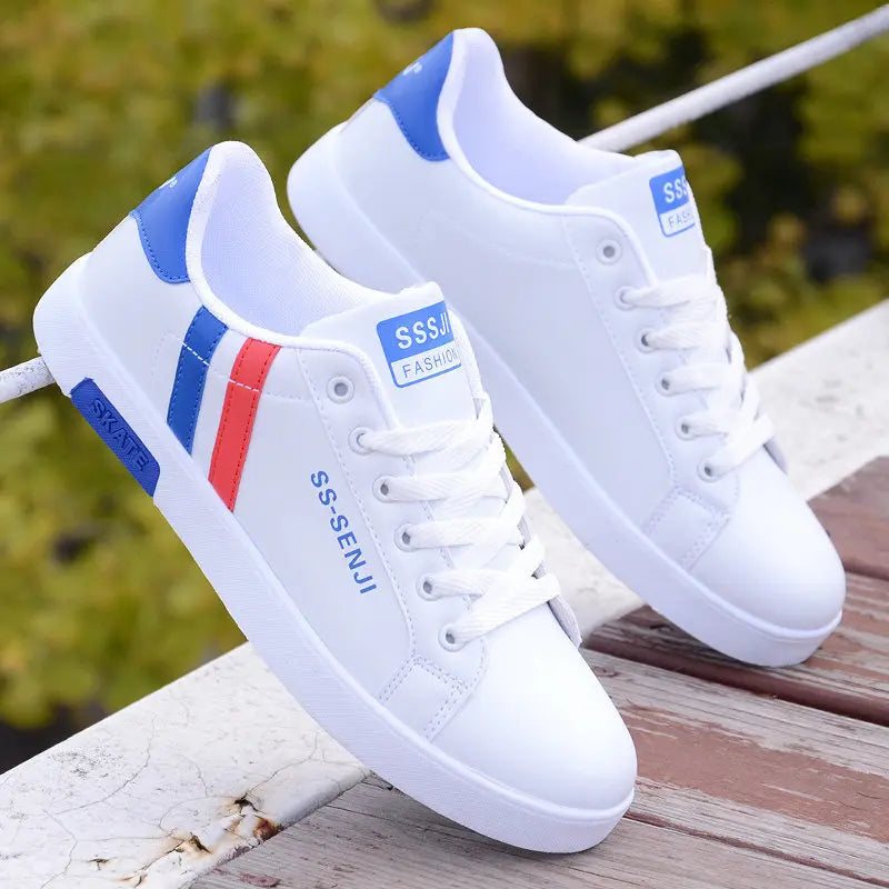 High Quality Men Sneakers Leather Outdoor Casual Shoes Lace-up Hot Sale Mens Vulcanized Shoes Trendy Men Shoes New Tenis Hombres.