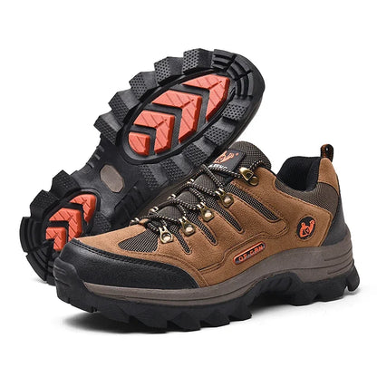 Winter Male Leather Casual Shoes Outdoor Summer Men Non Slip Lace Up Trekking Sneakers Winter Warm Cowboy Hiking Footwear Adult.