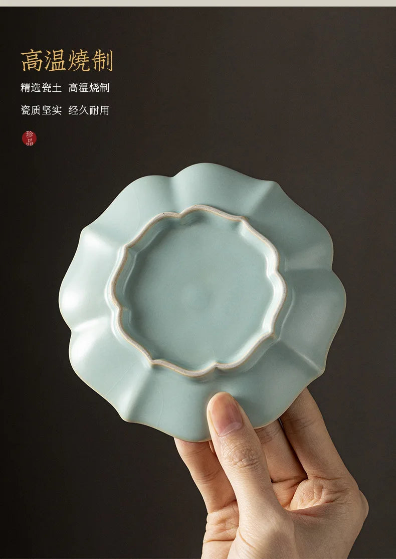 155ml Imitation Song Dynasty Azure Ru Kiln Gaiwan Porcelain Bowl Tea Bowl Tea Tureen Tea Brewing Cover Bowl Chinese Tea Set Gift