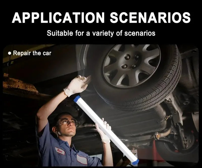 LED Bar light Rechargeable Tube Camping Lamp Magnetic Suspension Portable Light Bulb for Emergency Night Market Outdoor Lighting.