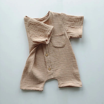 Neugeborenes Baby, Unisex, kurze Ärmel, Strampler aus Bio-Baumwolle, Rundhalsausschnitt, Marineblau, Strampler, Unisex, einteilige Sommer-Strampler-Kleidung.