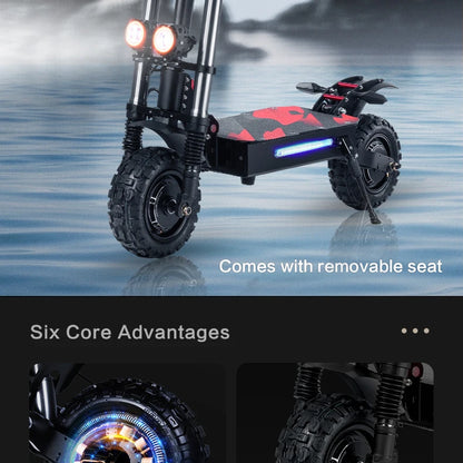 BOYUEDA S3 -11E-Scooter 6000 W Double Motor 60V 38Ah Off-road Scooters Electric 11 -Inch City Folding Electric Scooter.