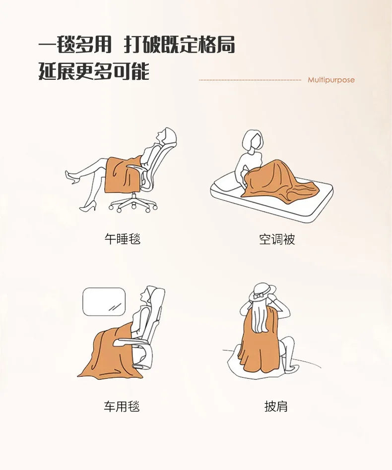 Wool Throw Blanket Keep Warm Winter Bed Blankets Double Sided Queen Duvet Cover Camping Double Bed Cover Bedspread On The Bed.