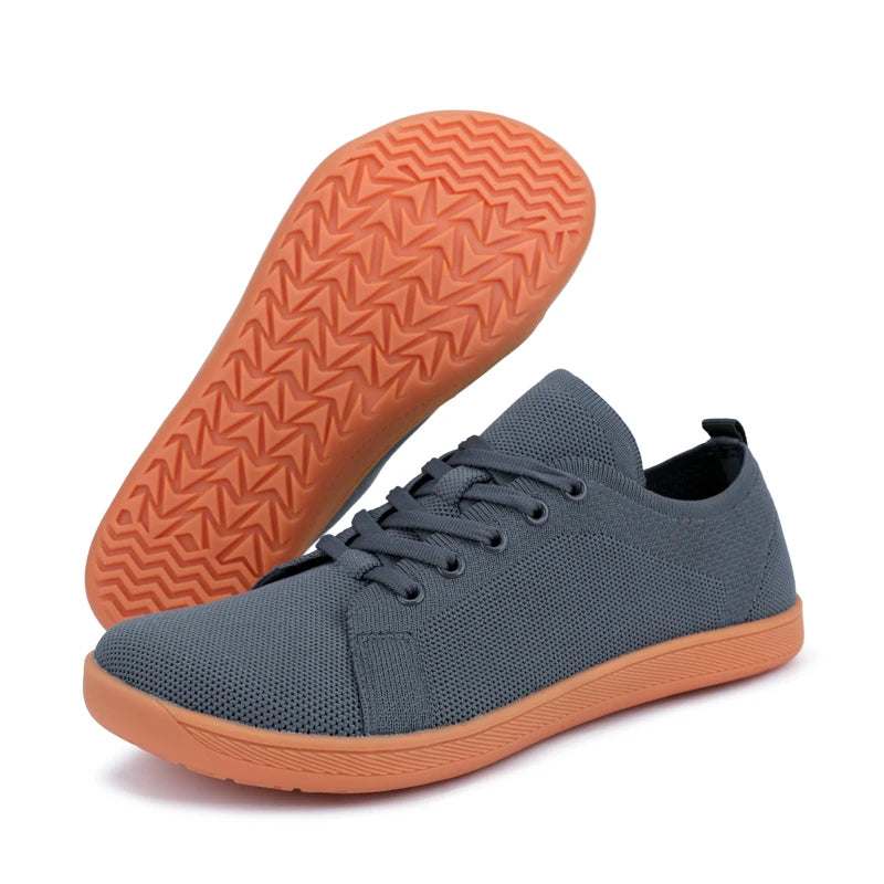 Barfußschuhe mit breiter Zehenpartie für Herren und Damen, minimalistische Wandersneaker |   Zero Drop Sole |   Atmungsaktives Mesh.