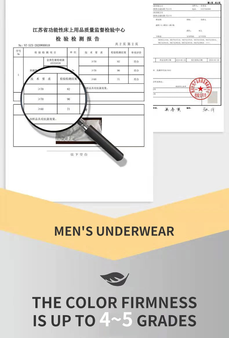 MiiOW 3Pcs Baumwolle Herren Höschen männer Unterwäsche Atmungsaktive Mann Boxershorts Graphene Antibakterielle Männer Unterhose Männer Boxer Trunks