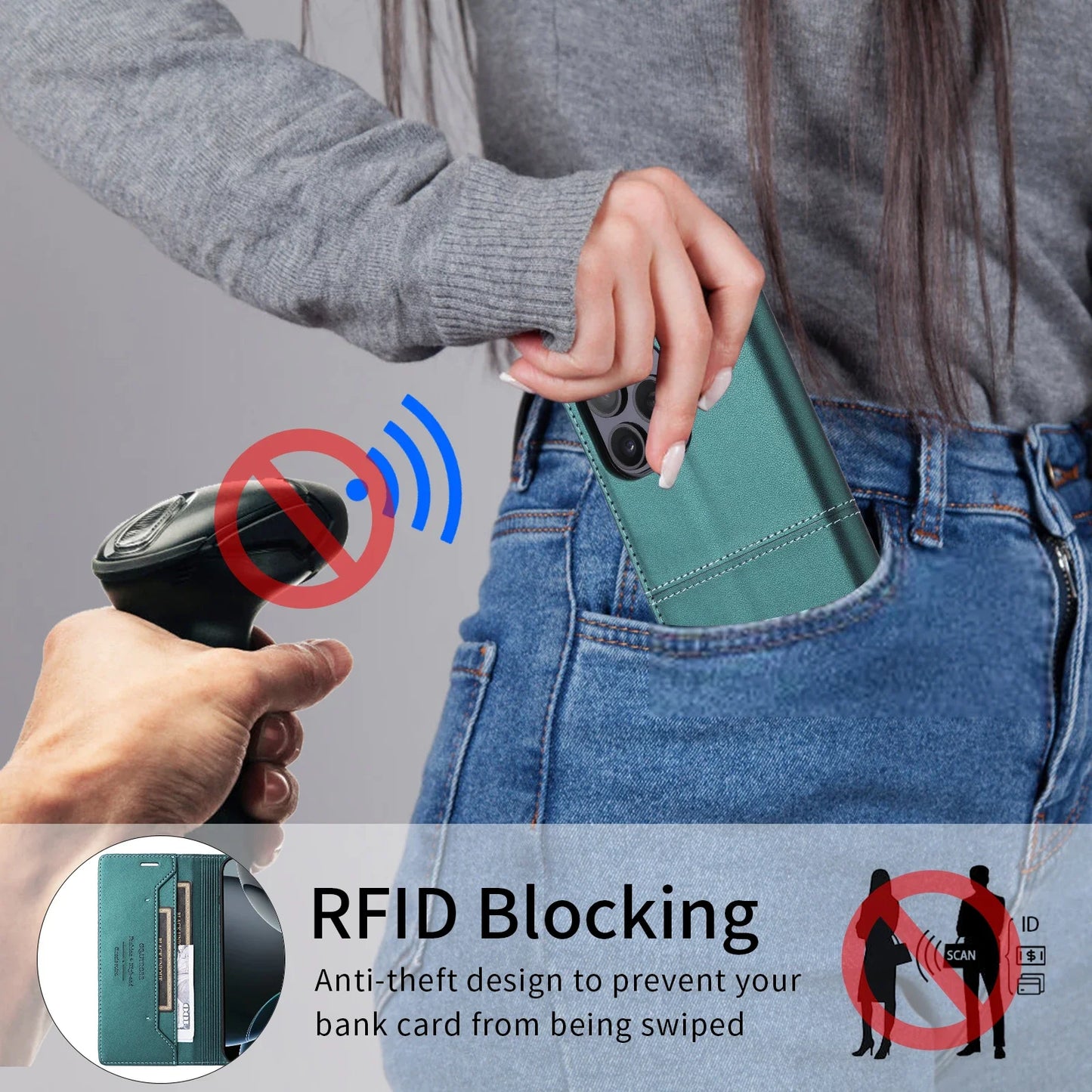 Leather Phone Case for Xiaomi Mi 14T 13T 12T 11T Pro Magnetic Flip Wallet for Mi Poco X7 X6 X5 F6 M6 Pro X3 F3 Card Wallet Cover