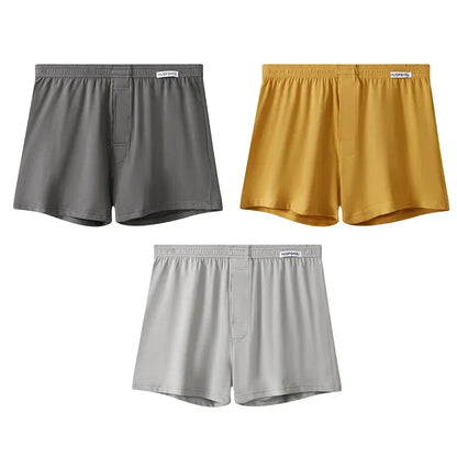 Herrenhöschen, Baumwolle, lockere Boxershorts, weiche, feuchtigkeitsableitende Jersey-Unterwäsche, Übergröße, Lounge, Sommer, Stretch, Schlaf, Pfeilhose
