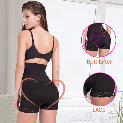 High Waisted Shaper Waist Trainer Butt Lifter with Padded Control Panties Slimming Underwear Tummy Shapers Corset Shapewear