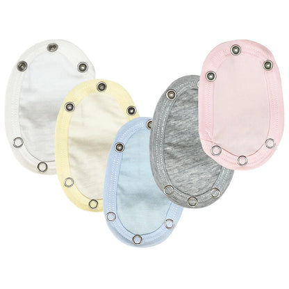 5-teilige Strampler-Verlängerung mit Druckknopfverlängerung für Baby-Overalls, Kleinkind-Mädchen-Body, Baumwollverlängerungen.