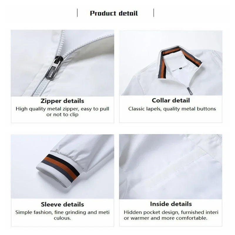 High End Embroidered CAMEL High-quality Men's Zippered Jacket, Spring and Autumn Fashionable Casual Outdoor Sports Jacket Top.