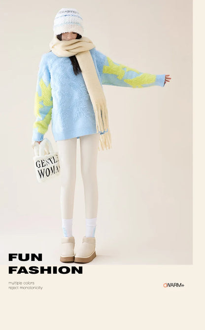 BIVIGAOS Autumn Winter High Waist Fleece Sharkskin Leggings Women Seamless Slim Tight-Fit Velvet Thickened Elastic Warm leggings