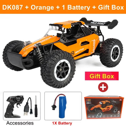 Remote Control Car RC Drift Racing 1:16 Vehicle Off Road Alloy 2.4G Radio High-Speed Trucks With LED Light Climbing Gift Kid Toy
