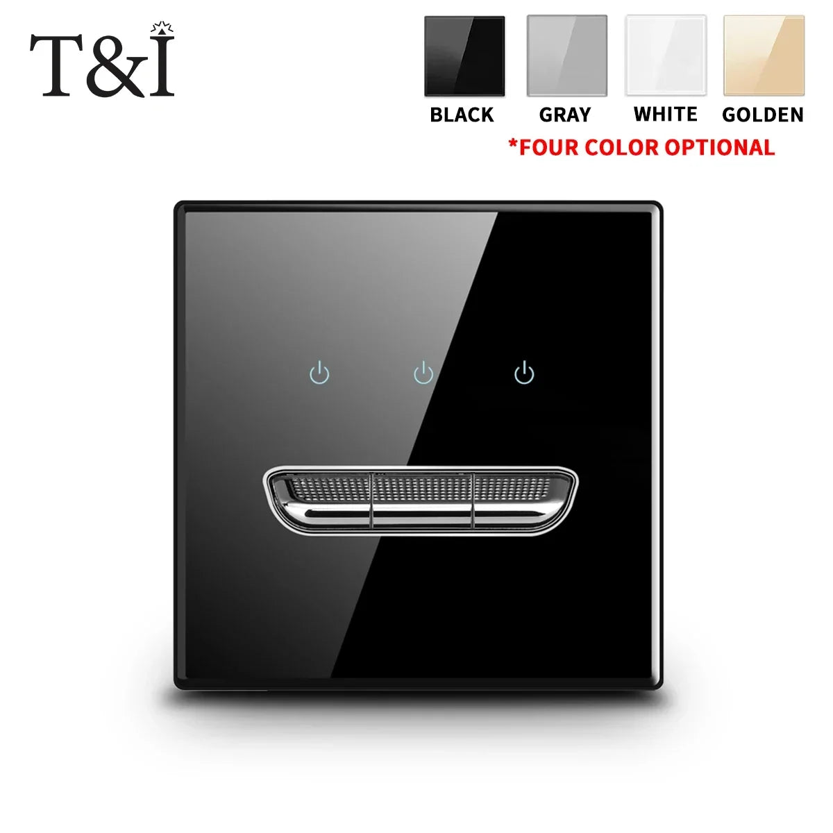 Schaltsteckdose aus gehärtetem Glas, selbstrückstellend, 1 2 3 4 Gang, Wandpaneel nach europäischem Standard nach britischem Standard mit Kontrollleuchte, 86 x 86 mm