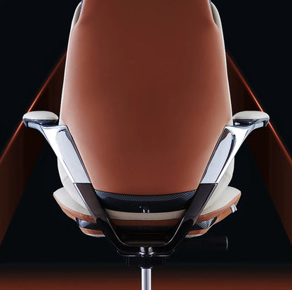 Studie Drehbarer Bürostuhl Liege Moderner Lazy Ergonomischer Thron Leder Bürostuhl Nordic Computer Mobilya Salonmöbel