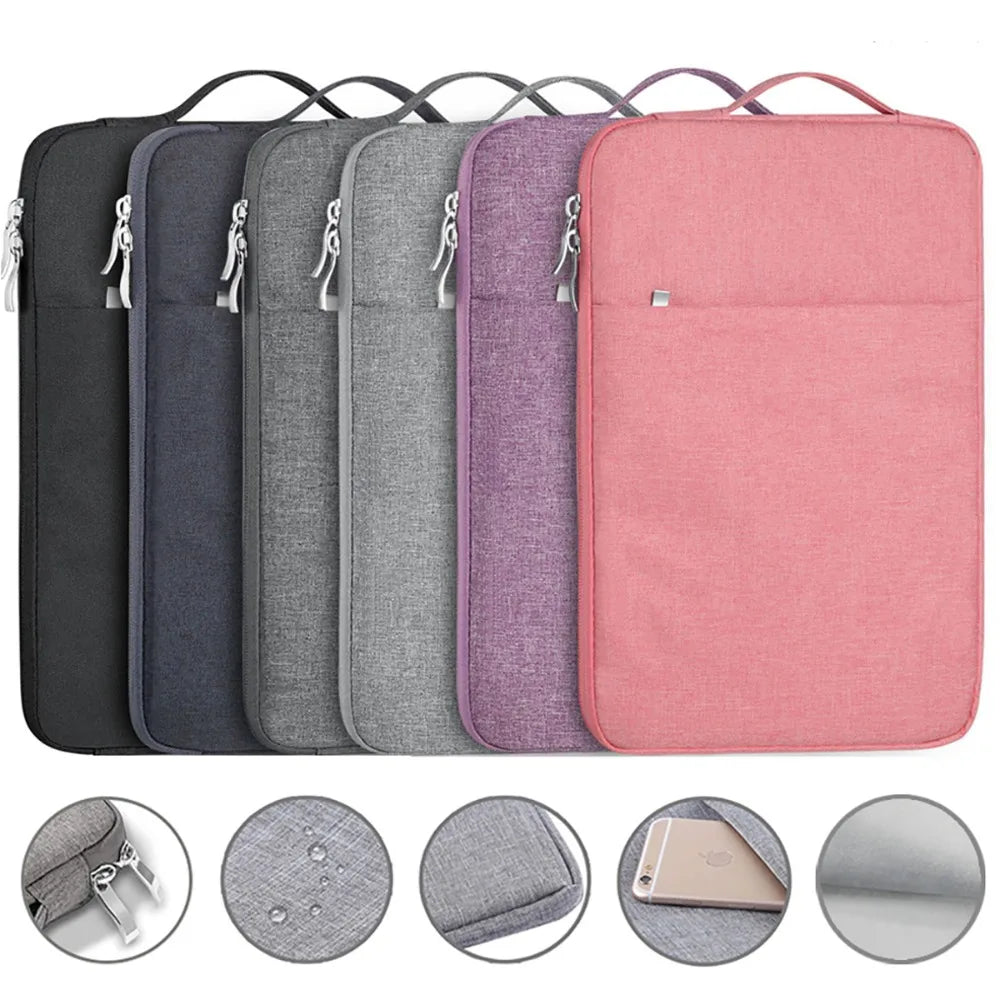 Portable Laptop Sleeve Bag Soft Cover 11 12 13 14 15 15.6 16 Inch for Macbook Huawei Xiaomi HP Dell Lenovo Laptop Sleeve Handbag.