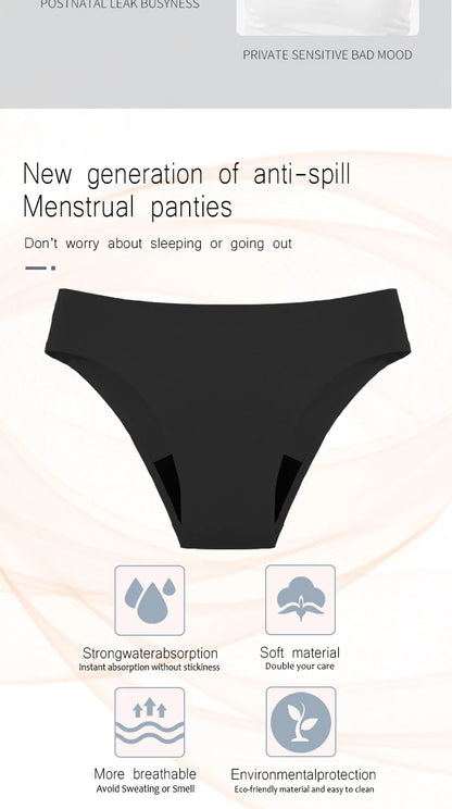 Seamless Swimwear Menstrual Panties 4-Layer Leakproof women's grooming pants Bikini Fast Absorption Summer Beachwear Period Swim.