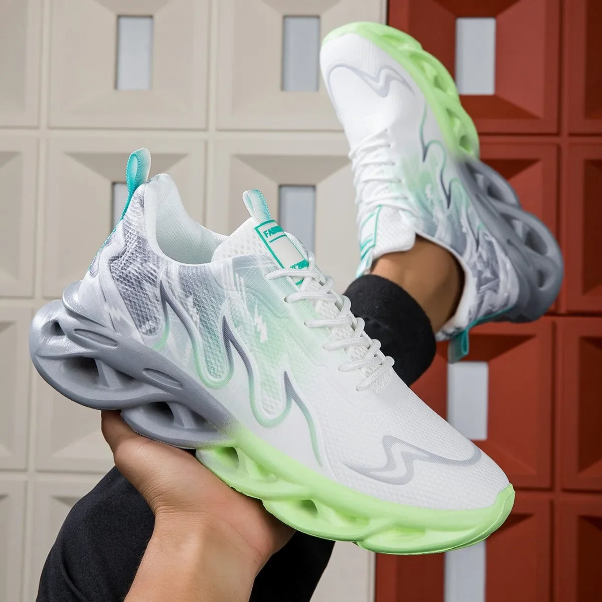 YRZL Womens Sneakers Lightweight Summer Woman Casual Sports Shoes Men Breathable Jogging Trainers Walking Tenis Ladies Shoes.