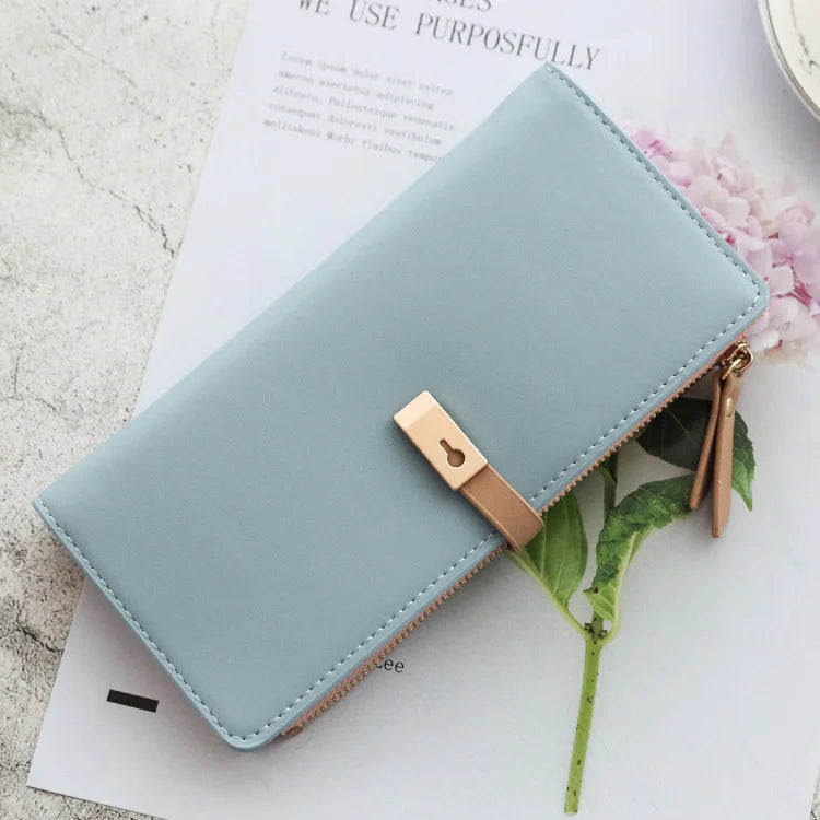 New Trends Wallets Women Luxury Brand Design Long Wallet Zipper Purses Female Short Coin Purse Credit Card Holder.