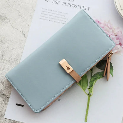 New Trends Wallets Women Luxury Brand Design Long Wallet Zipper Purses Female Short Coin Purse Credit Card Holder.
