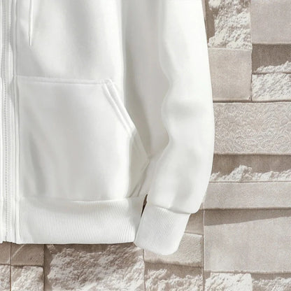 Reiß verschluss Hoodies Herbst Winter Herren neue Langarm Kapuze Sweatshirt Mode lässig männliche Outfit Sportswear Loose Fit Kleidung.