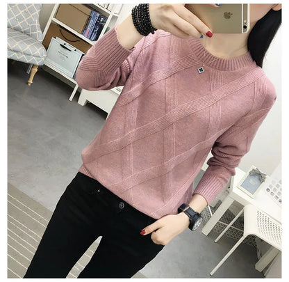 Frau Langarm Top Neue Rundhals Pullover Frauen Bodenbildung Shirt Casual Frühling Herbst Außerhalb Tragen Pullover Pull Femme.
