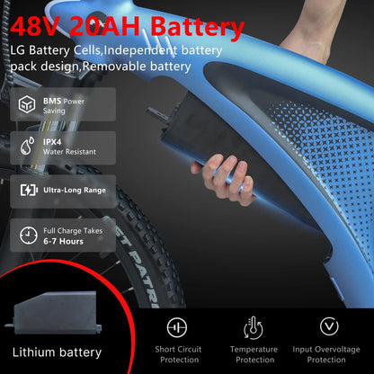 HX Q5 Ebikes 2000W Adults Electric Bike 57KM/H Electric Bicycle 27.5 Inch Removable battery Electric E Bikes Mountain Ebike.