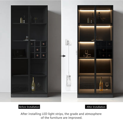 Unter dem Schrank Sammlung Display COB LED Streifen Licht Bücherregal Kleiderschrank Schrank Lampe Band Durchdringbar Holz Dimmbar Touch Sensor.