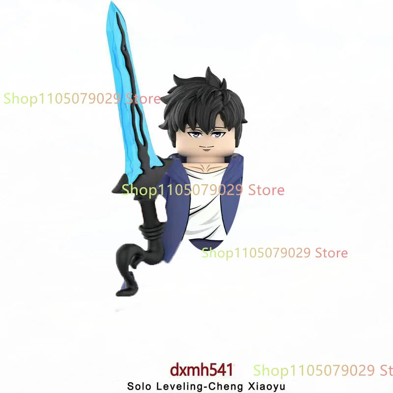 WM6220 WM6221 Anime Cartoon TV Toy Sung Jin Woo Solo Leveling Man S Hunter Level Up Building Blocks for Kids Collect Toys Gift.