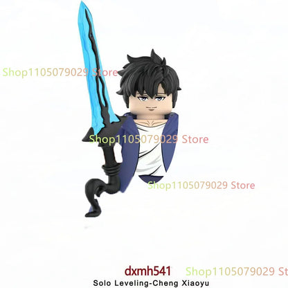 WM6220 WM6221 Anime Cartoon TV Toy Sung Jin Woo Solo Leveling Man S Hunter Level Up Building Blocks for Kids Collect Toys Gift.