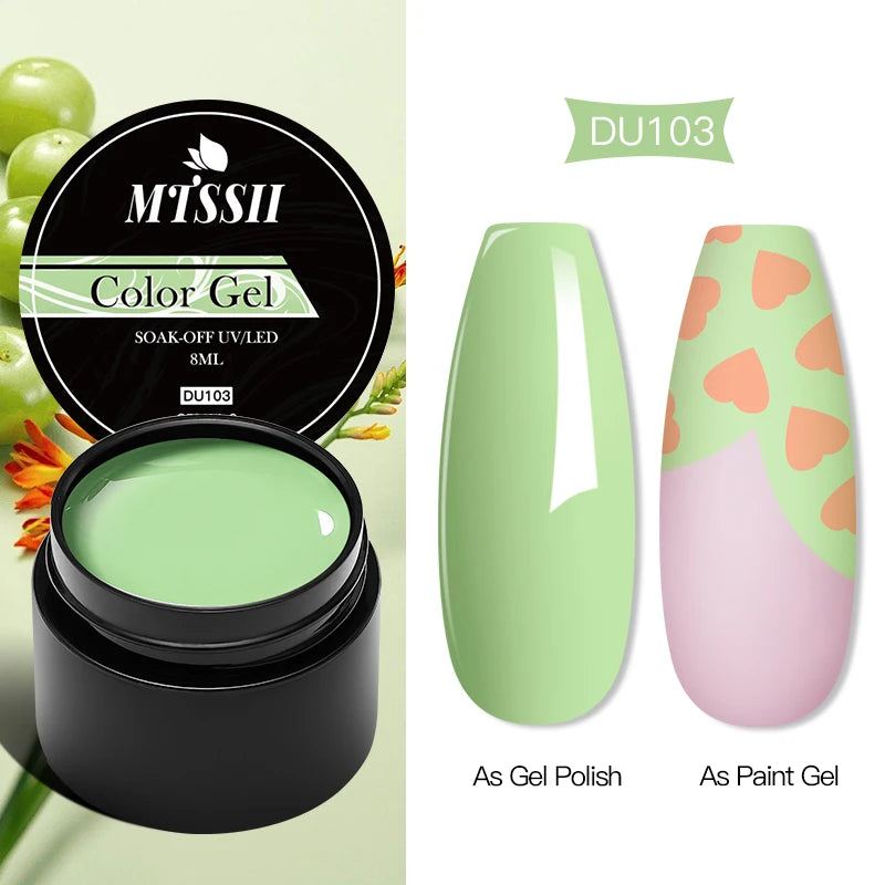 Mtssii 8ML Quick Extension Nail Gel Vernis Nude Milk White Gel Nail Polish UV Semi Permanent Nails Art For Manicure Tools