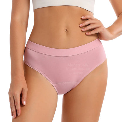 Menstrual Panties Bamboo Fiber Reusable Breathable 4-Layer Leakproof Protection Period Underwear Fast Absorbent