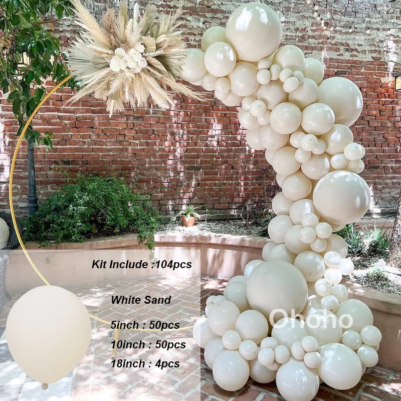 Kaffeebraun Beige Ballon Girlande Bogen Kit Oh Babyparty Dekoration Rustikale Hochzeit Kindergeburtstag Party Taufe Taufe