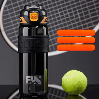 Portable Sports Water Cup For Men Tritan Material One Key Open Cover Fitness Cups High Temperature Seal Leakproof Kettle.