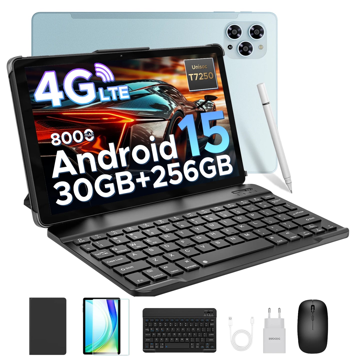 Doogee Tab G6 Tablet Pc 11 Inch Android 15 30Gb Ram(6+24) 256Gb Rom 8000Mah Battery Dual Speakers Support Widevine L1 Tablet Pc