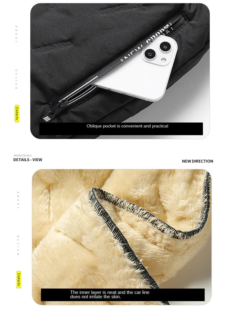 Winter Sweatwear Men Plush Thick Fleece Sweatpant Lambswool Thermal Trousers Casual Pants Windproof Warm Cotton Pants 8828.