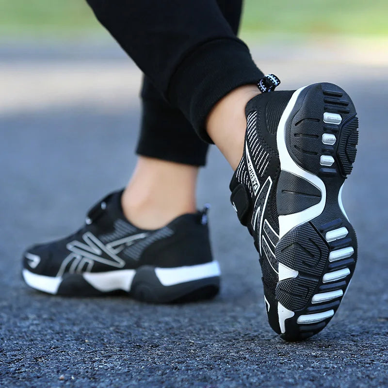 Kids Fashion Sneakers for Boys Mesh Breathable Sports Running Shoes Lightweight Children School Walking Footwear.