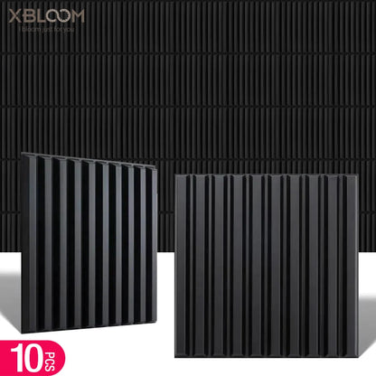 10pcs 3D Wall Panel 30x30cm Gold Mosaic Indoor Wall Decoration for Living Room Bedroom Hotel Office Esports game 3D Wall Sticker